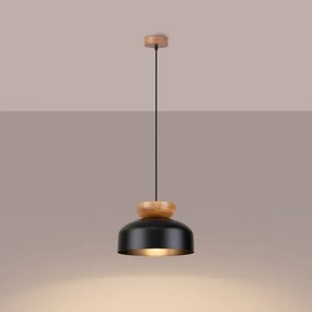 Lustră pe cablu Sollux SL.1351 MARION 1xE27/15W/230V negru