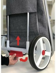 Geantă de cumpărături pe roți Rolser Com Polar 8Black Tube, gri