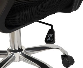 Scaun de birou negru tapițat Evon – Bonami Essentials