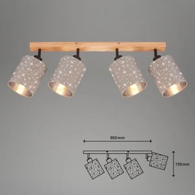 Spot Briloner 2078-041 SPOTLIGHT 4xE27/25W/230V bej