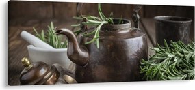 Tablou - Ceainic cu rozmarin (120x50 cm)