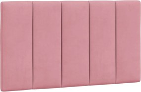 vidaXL Pernă tăblie de pat, Hanko, roz, 90 cm, catifea