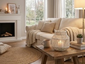 Lampa metalica MAREN HALO 18,5 cm, alba