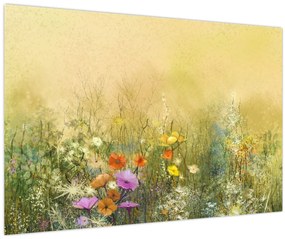 Tablou - Pajiște pictată (90x60 cm)