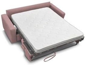 Canapea roz extensibilă 195 cm Monaco – Bobochic Paris