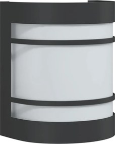 vidaXL Lampă exterioară de perete, negru, oțel inoxidabil