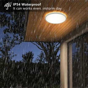 Plafonieră LED pentru baie Brilagi ULTRA SLIM LED/18W/230V d. 30 cm negru IP54