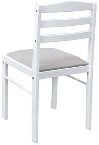 Set mobilier sufragerie Sesiones (alb + bej gri) (pentru 4 persoane). 1116505