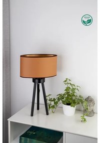 Lampă de masă OVAL Duolla VEGAN 1xE27/15W/230V d. 30 cm maro
