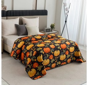 Cuvertura de pat cu model ORANGE PUMPKINS, colorat Dimensiune: 170 x 210 cm