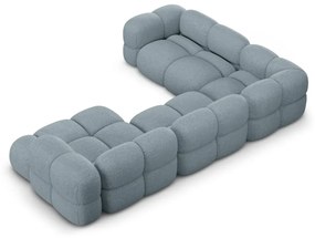 Colțar albastru deschis (cu colț pe partea stângă/în formă de "U") Loretto – Cosmopolitan Design