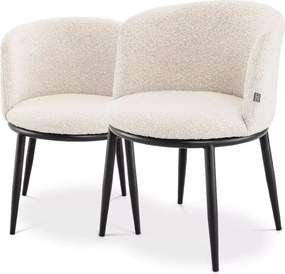 Set de 2 scaune LUX Filmore Boucle cream