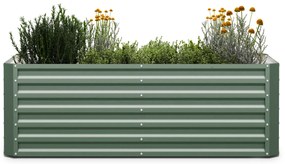 High Grow Straight, ghiveci înalt, 180 x 60 x 90 cm, din tablă ondulată, ușor de asamblat, rezistent la rugină și îngheț