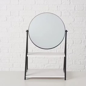 Oglinda cosmetica ACAPULCO cu polita 50,5 cm, neagra