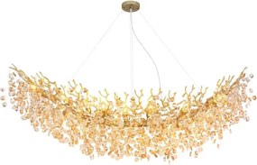 Globo 64138H4G - Candelabru suspendat pe cablu QUEENA 16xE14/40W/230V, finisaj auriu