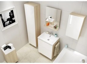 Lavoar pe mobilier Cersanit, Como, 60 cm, alb