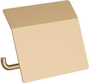 Suport hartie igienica cu protectie bronz periat Hansgrohe AddStoris