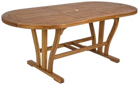 Masa din lemn, ovala, 150/240x100 cm, Noemi, Yes