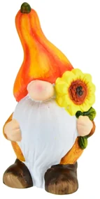 Spiriduș ceramic cu floarea-soarelui, 7,5 x 17 x 7,5 cm