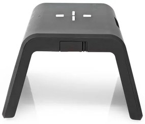 Nedis WCACQ30BK - Ceas cu alarmă, ecran LCD și încărcător wireless 15W/5V negru