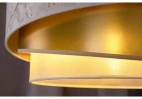 Lustră aplicată Duolla KOBO 1xE27/15W/230V d. 45 cm alb/auriu