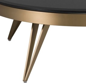 Masuta de cafea design LUX Rocco, alama 115222 HZ