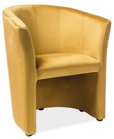 Fotoliu Cuba Velvet, galben