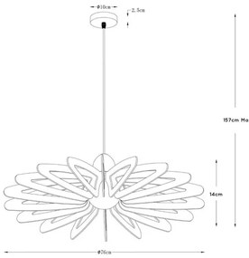 Lustră pe cablu ZIDANE 1xE27/15W/230V maro/neagră Lucide 77483/76/30