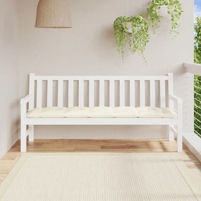 vidaXL Pernă bancă de grădină, crem, 180x50x7 cm, textil oxford