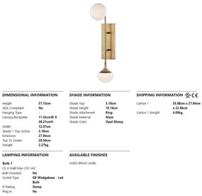 Aplica de perete LUX design modern FLEMING