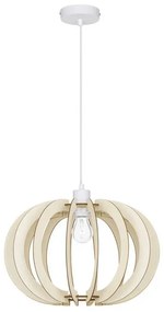 Pendul design modern OTTOLINE alb, natural