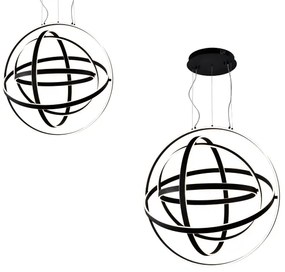 Lustră LED pe cablu COPERNICUS 1xLED/260W/230V neagră