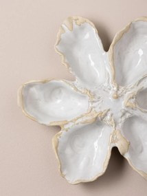 Platou pentru stridii din ceramică, 26×25 cm, "Sea Flower"