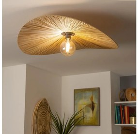 Brilagi - Lustră aplicată LED CERIA BOHO 1xE27/40W/230V, Ø 80 cm, rafie