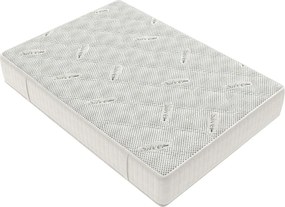 Saltea cu Spuma Memorie SilverCare, Grosime 24 cm, Husă cu Ioni de Argint, cu Mânere, Fermitate Medie - 200x200