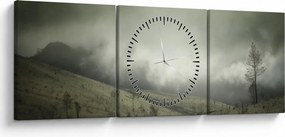 Tablou - Peisaj înainte de furtună (cu ceas) (90x30 cm)