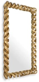 Oglinda decorativa design LUX Casone auriu, 141x93cm