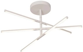 Lustra LED aplicata design modern minimalist TORCH alba