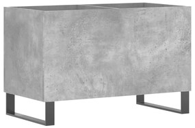 831736 vidaXL Dulap pentru discuri, gri beton, 74,5x38x48 cm, lemn prelucrat