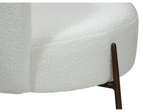 Fotoliu alb cu tapițerie din țesătură bouclé Orbit – DAN-FORM Denmark