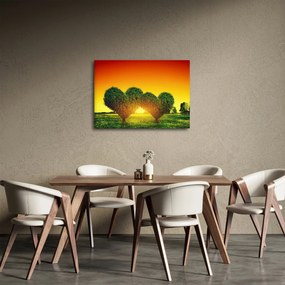 Tablou - Inima în coroanele copacilor (70x50 cm)