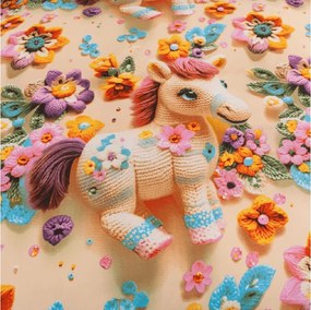 Lenjerie de pat din microfibra pentru copii PONYBLOOM colorata Dimensiune lenjerie de pat: 70 x 80 cm | 140 x 200 cm