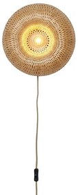 Aplica de perete Eco, Bambus, Barbados natural 35cm