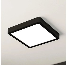 Eglo 900587 - Plafonieră LED FUEVA, compatibilă cu dimmer, 17W/230V, negru