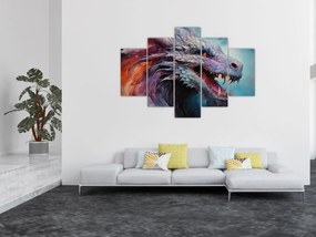 Tablou - Ilustrație a unui dragon (150x105 cm)