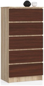 Comodă Kalista V (stejar sonoma + wenge). 1069019