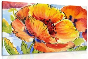Tablou buchetul florilor de mac