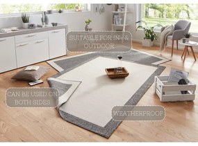 Covor adecvat pentru exterior NORTHRUGS Panama, 80 x 150 cm, gri-crem