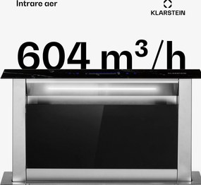 Klarstein Royal Flush Eco, hotă, 60 cm, 604 m³/h, A+