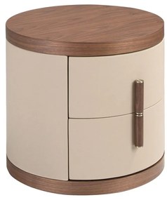 Noptiera design LUX Walnut-Leatherette Mink